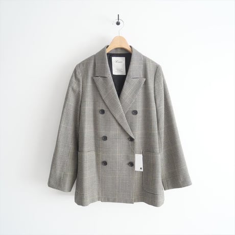2023AW / Lisiere / L'Appartement / CHECK HANDSOME JACKET / 23010560101030 / 2405-1285