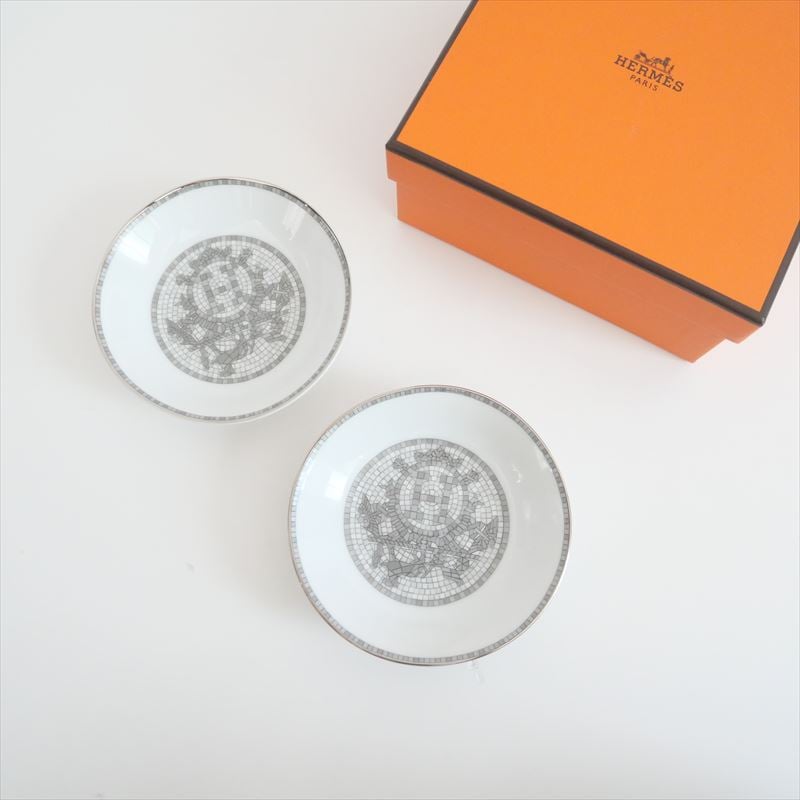 〇2025 / 未使用 / 国内正規店購入品 / HERMES / 醤油皿 〈モザイク 24