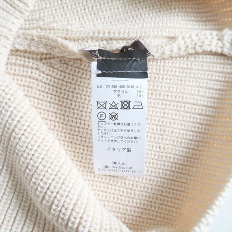 2023AW / GI'N'GI / KNITTED HOODY / 23095450001030 / 2406-0185