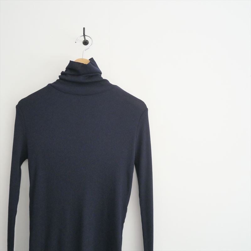 soeju ソージュ カシミア混 タートルネックカットソー ネイビー L