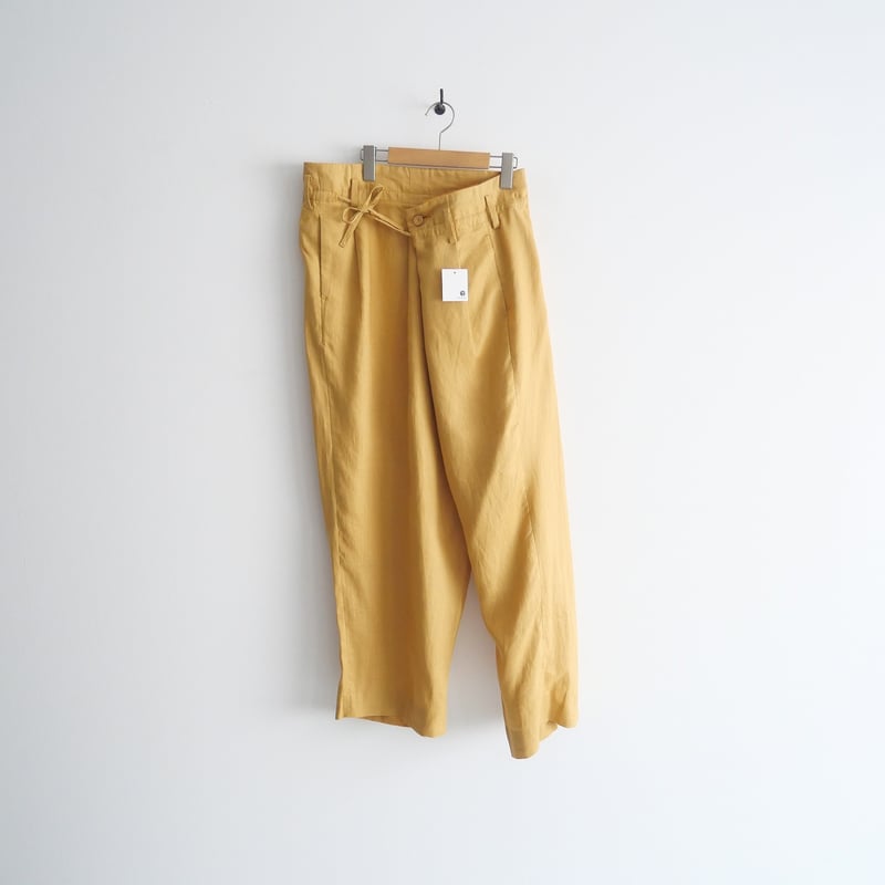 2021 / 未使用 / MAISON EUREKA / リネン WRAP PANTS / 2 2021 / 未使用 / MAISON EUREKA / リネン WRAP PANTS / 2