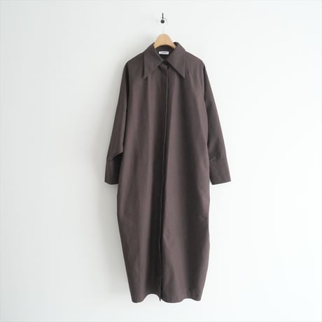 2021AW / AUBETT / ロングシャツドレス / 22-01-099 / 2405-0093