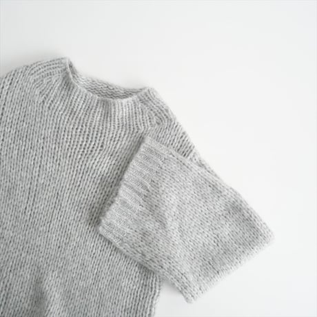 2023AW・人気完売品 / GALERIE VIE / バルキーアルパカ ボリュームスリーブプルオーバー / 23023402108 / 2412-0528