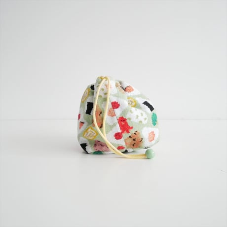 人気完売品 / FEILER / オムスビコロリン　マチ付き巾着 / L/OMK-233116 / 2602-0982