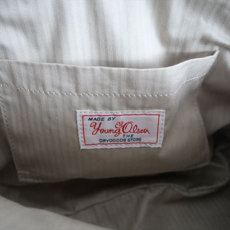 2022AW / IENA購入品 / YOUNG&OLSEN / EMBOSSED LEATHER ZIP BOAT バッグ S / YO2203-GD008 / 2412-1122