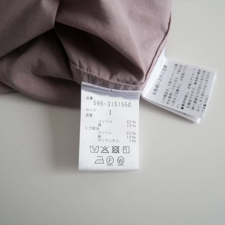 2023 / MHL. / HIGHCOUNT COTTON LINENブラウス / 595-3151550 / 2309-1540