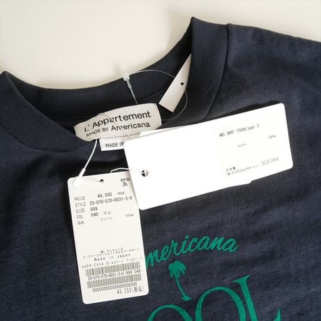 2025・人気完売品 / 未使用 / L'Appartement別注 / AMERICANA / Graphic T-shirt / 25070570003130 / 2603-0318