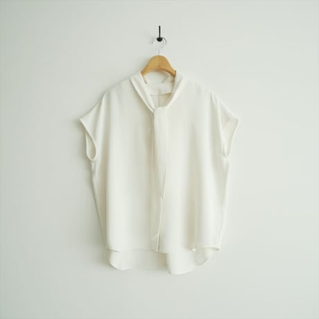 SOEJU / サテンショートスリーブボウタイブラウス / S-01-SB-050 / 2508-0845