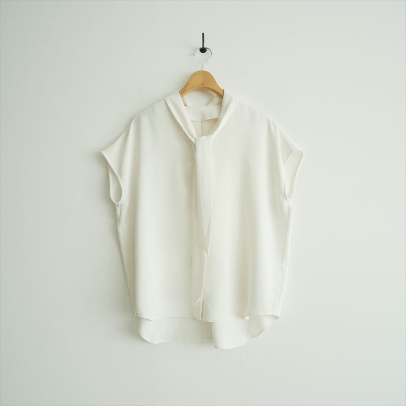 SOEJU / サテンショートスリーブボウタイブラウス / S-01-SB-050 / 250