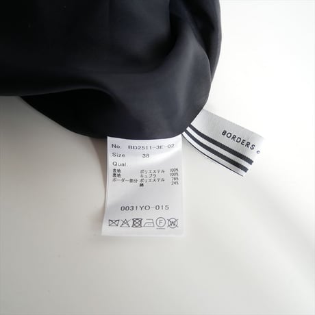 2025SS / BORDERS at BALCONY / BORDER CUFF DRESS / BD2511-3E-02 / 2511-1412