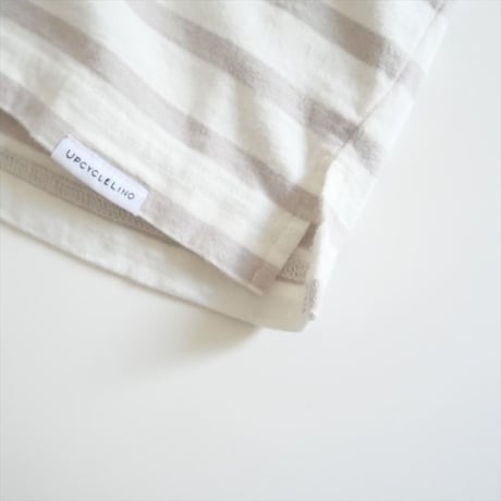 継続販売品 / UpcycleLino / BASIC ビッグ半袖バスクTee / 600242-7073 / 2508-1108