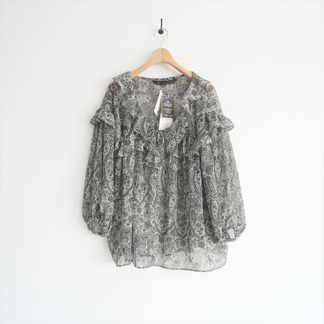 2024SS / CLOTH&CROSS / デボーpt.フリルブラウス / ST-L1147 / 2411-0808