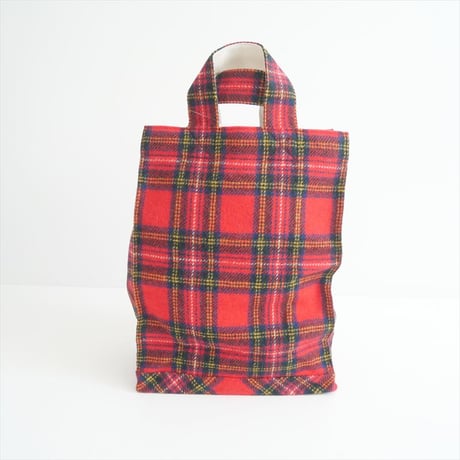 継続販売品 / 未使用 / BLAMINK / PRE チェックトートバッグ（RED） / 79322300152 / 2408-0978