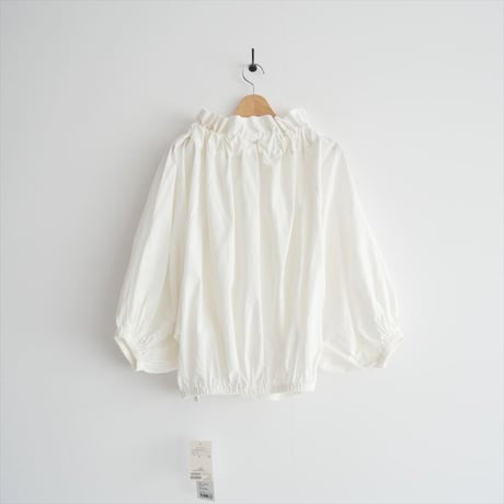 人気完売品 / 未使用 / Whim Gazette / タイプライターギャザーブラウス / WGZ1041604A0004 / 2509-2107