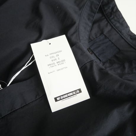 2025SS今季・人気完売色 / 未使用 / TOUJOURS / garments dye  half sleeve strings dress / 2505-1156