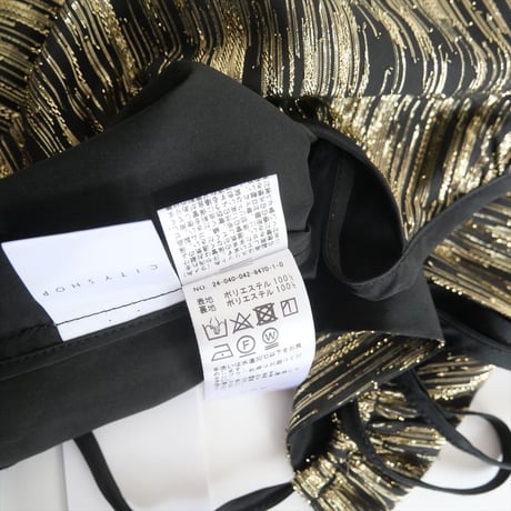 2024SS今季 / CITYSHOP / GOLD LAME DRESS：ワンピース / 24040042847010 / 2404-0523