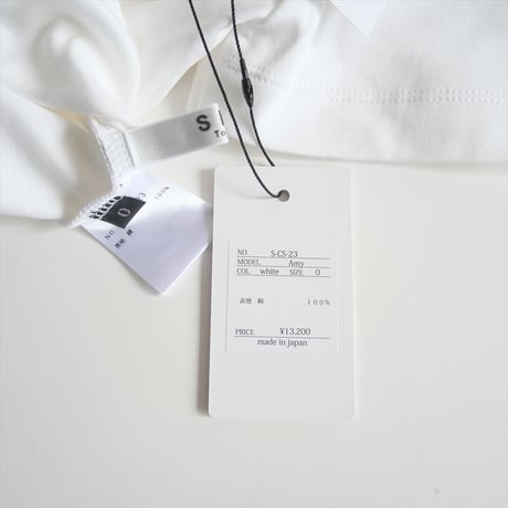 2023SS / 未使用 / SHE Tokyo / Amy white / S-CS-23 / 2505-0337