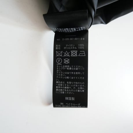 2023AW今季 / AP STUDIO購入品 / LIBERADD / nylon hoodie coat / 23020587001130 / 2401-0185