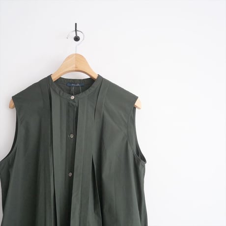 継続販売型 / SALUE / pin tuck sleeveless dress／cotton / 2310-0436