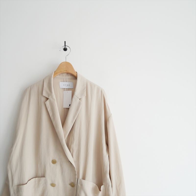 継続販売品 / 未使用 / ETRE TOKYO / ダブルブレストエアリー