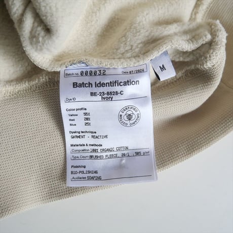 〇2024AW / DEUXIEME CLASSE同型お取扱い / ndx / HOODIE SWEAT / BE-23-8528-C / 2509-0238