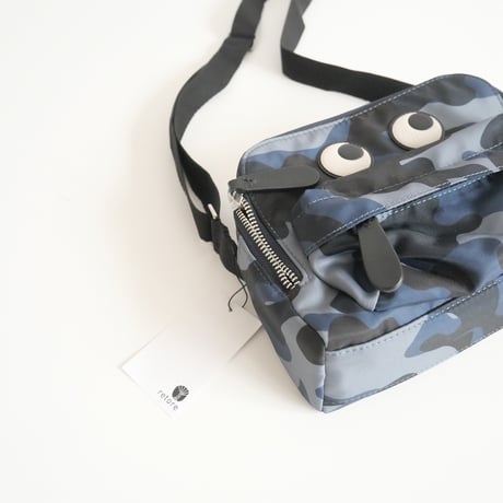 ANYA HINDMARCH / Crossbody Ppuch Eyes Camo Marine Recycled Nylon / 162449 / 2402-2128