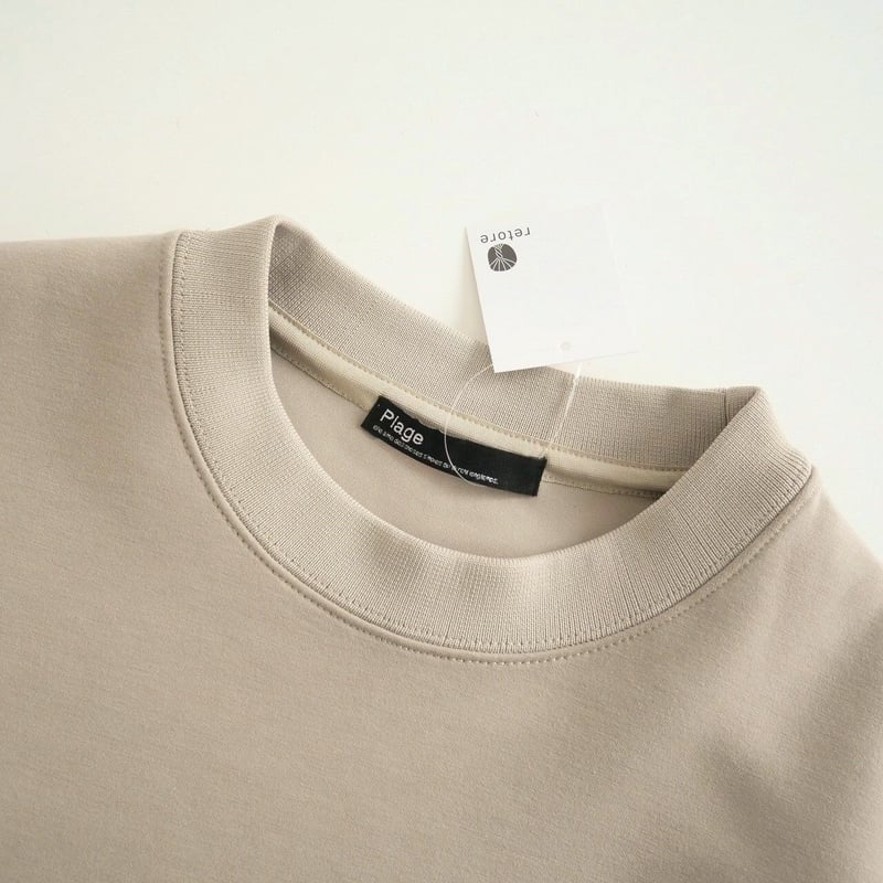 Plage プラージュ　minimalスウェット　ベージュ 美品】 プラージュ 近年モデル minimal スウェット プルオーバー