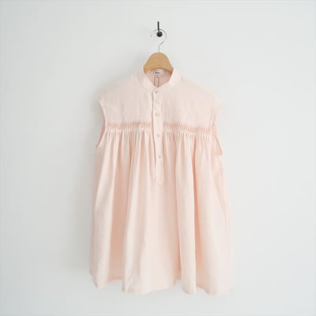 継続販売型 / Scye / Organic Linen Tucked Sleeveless Shirt / 2407-0216