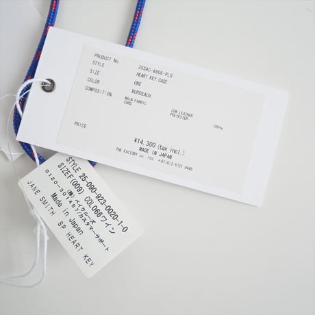 2025SS今季新作 / 未使用 / Plage別注 / JANE SMITH / HEART KEY チェーン / 25090923002010 / 2504-0206