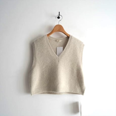 2023AW / 未使用 / Plage / Cashmere Mix Fur ベスト / 2380922118030 / 2411-0610
