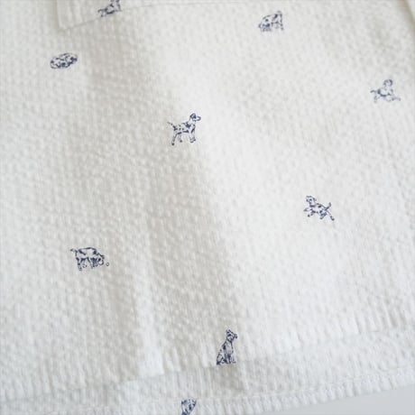 2025SS今季 / ASEEDONCLOUD / shokuonshitsu workshirt companion dog print / 251602 / 2507-2133