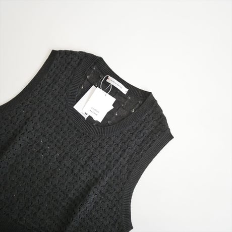 2026SS今季 / 未使用 / atelier naruse cotton basket weave knit vest nakt-51 / 2604-0651