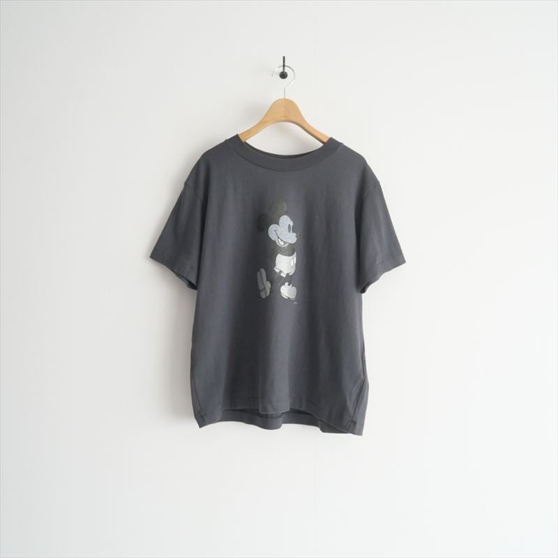 アメリカーナ×ハグオーワー ミッキーグリッターpt.T-sh チャコール S