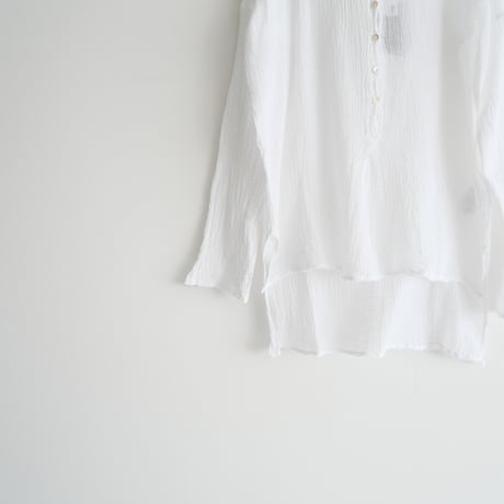 2023SS / 未使用 / Plage別注 / LES ATELIERS FRANCAIS DE CONFECTION / HENLY NECK L/SL シャツ3 / 2403-0295