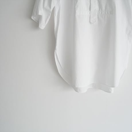 2022 / AURALEE / WASHED FINX TWILL BIG HALF SLEEVED SHIRT / A22SS07TN / 2310-0144