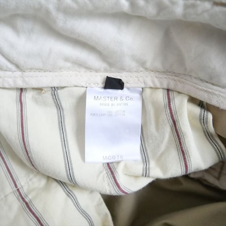 継続販売品 / MASTER&CO / コットンチノパンツ / MC076 / 2407-1068