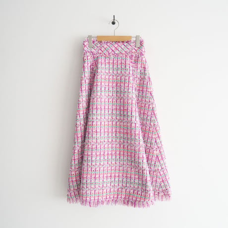 2024SS今季 / 未使用 / SHE Tokyo / Eva Jelly Beans Tweed スカート / S-SK-439 / 2404-0279