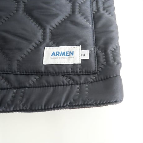 ARMEN / フリースヒートキルト ノーカラージャケット / NAM1851 / 2404-0617