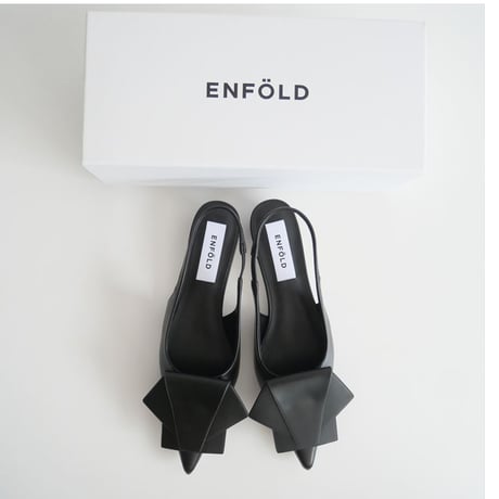 2025SS今季 / 未使用 / ENFOLD / ポインテッドサンダル / 300IS155-1001 / 2505-0614