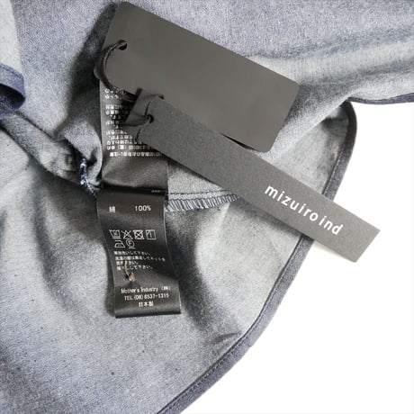 2026SS今季新作 / 未使用 / mizuiro ind / V neck denim shirt / 1-230156 / 2603-0817