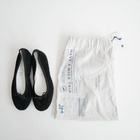 継続販売品 / Chausser / TRAVEL SHOES シルキースエードバレエシューズ / 2504-0283