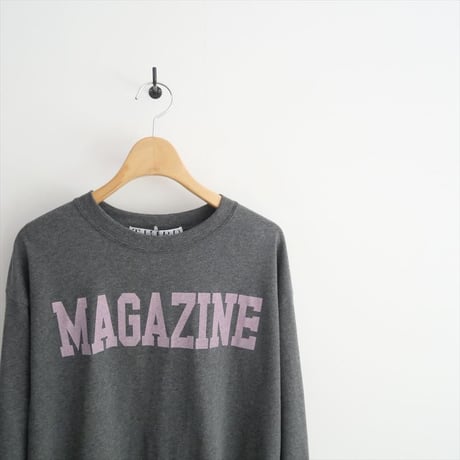 2023AW / 未使用 / THIRD MAGAZINE × setsuko sagittaire / ロゴプリントロンT / A0833UTS322-1 / 2409-2060