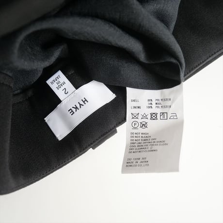 2023 / HYKE / DOUBLE CLOTH PANTS / 13256 / 2404-0976