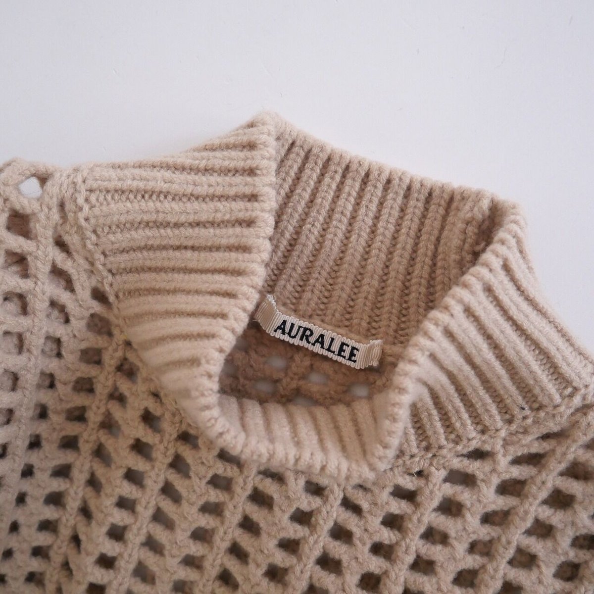 2022AW今季 / AURALEE / WOOL FELT YARN MESH KNIT M 2022AW今季 / AURALEE / WOOL FELT YARN MESH KNIT M
