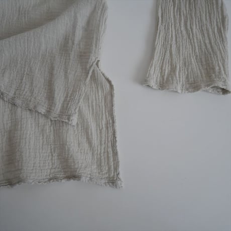 2023SS・人気完売品 / Plage別注 / LES ATELIERS FRANCAIS DE CONFECTION / HENLY NECK L/SL シャツ / 2409-0634