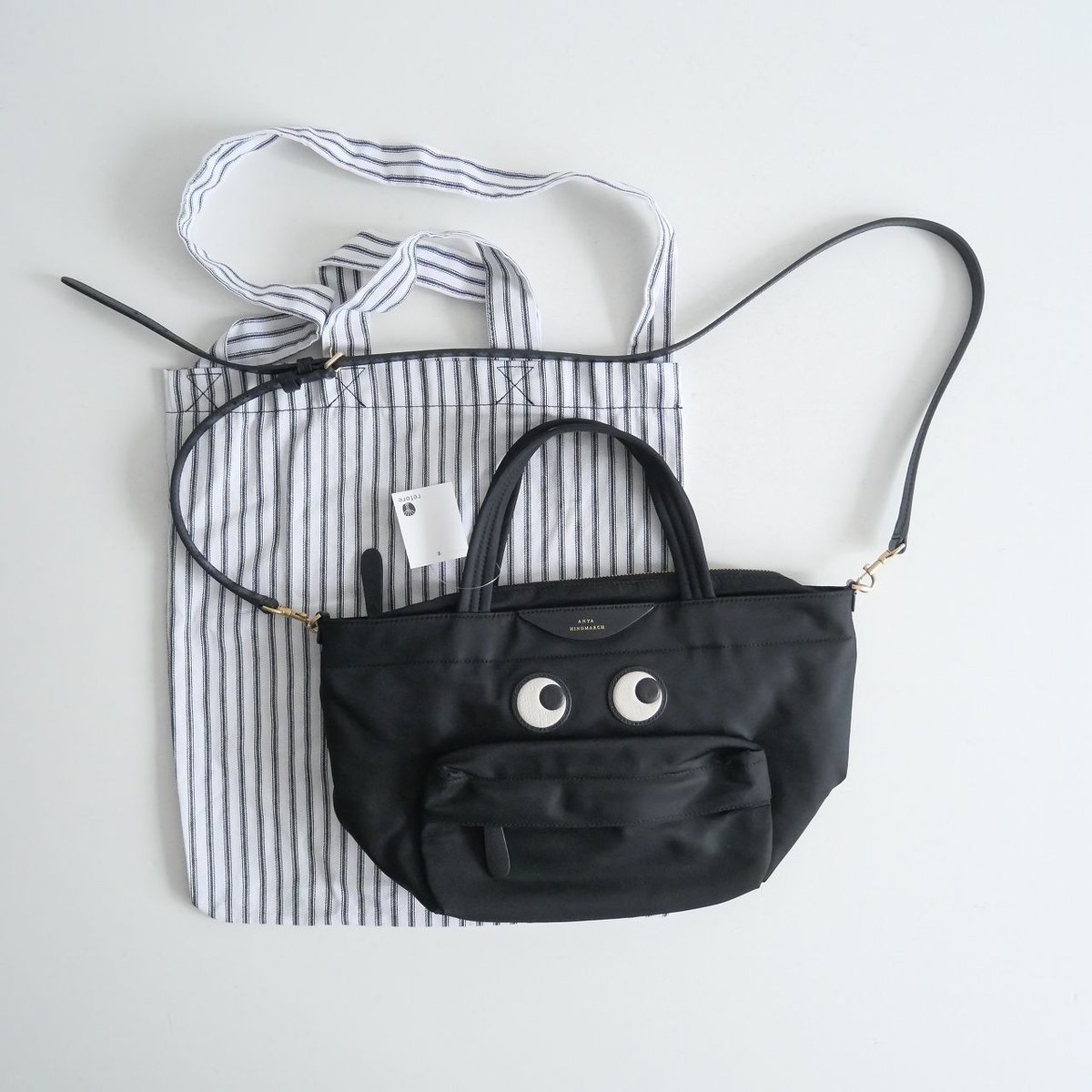 2023 / ANYA HINDMARCH / アイズ ナイロン E/W トート ミニ / 2