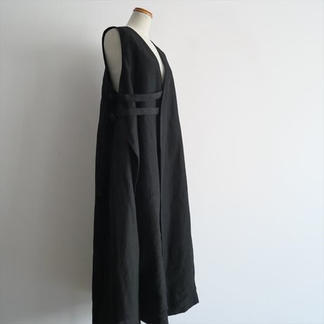 2024SS今季 / LENSE / Short ISOTOPE Vest 　Cotton Linen Oxford / 2404-0925