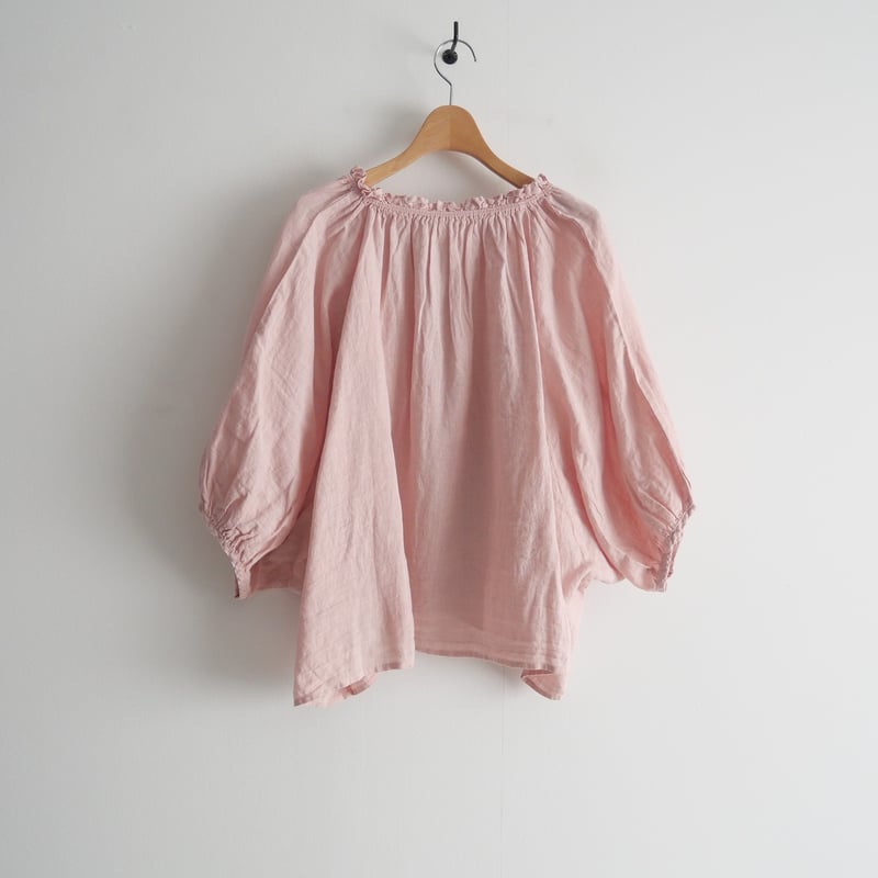 nest Robe ネストローブ ブラウス ピンク リネン 春夏 七分丈 麻 nest