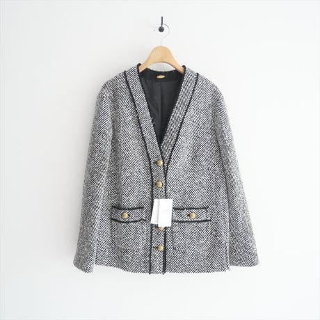 2022AW / 未使用 / DEUXIEME CLASSE / TWEED カーディガンジャケット MONO(DEU) / 22010500405030 / 2402-0820