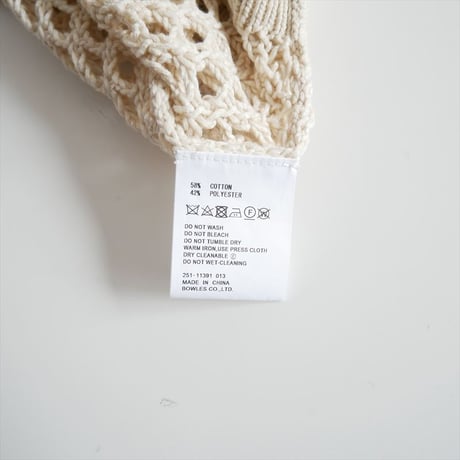 2025SS / HYKE / CROCHETED SWEATER TANK TOP / 11391 / 2512-1598
